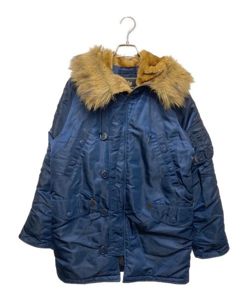 ALPHA（アルファ）ALPHA (アルファ) DUFFER (ダファー) フーデッドフライトジャケット ネイビー サイズ:Mの古着・服飾アイテム
