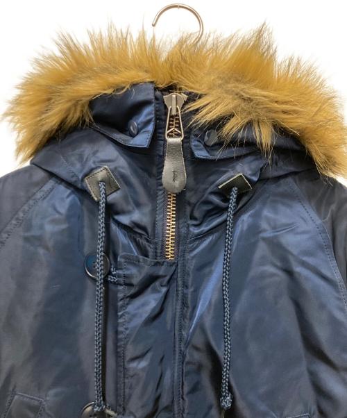 ALPHA（アルファ）ALPHA (アルファ) DUFFER (ダファー) フーデッドフライトジャケット ネイビー サイズ:Mの古着・服飾アイテム