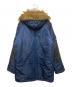 ALPHA (アルファ) DUFFER (ダファー) フーデッドフライトジャケット ネイビー サイズ:M：6000円