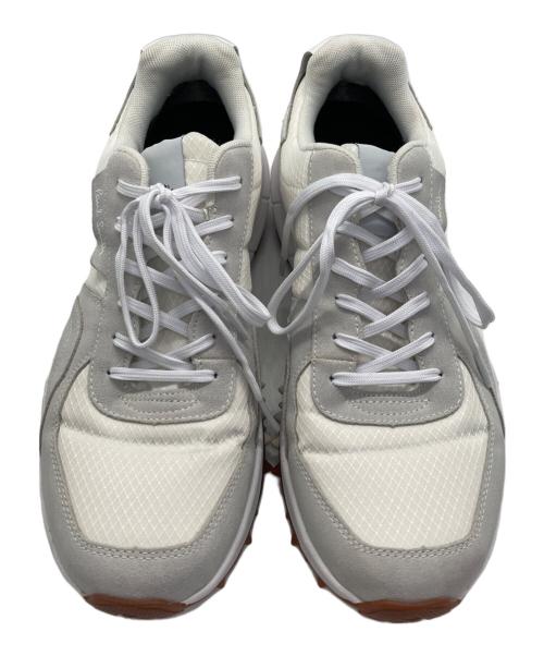 PAUL SMITH（ポールスミス）Paul Smith (ポールスミス) GASPER ローカットスニーカー ホワイト×グレー サイズ:9の古着・服飾アイテム