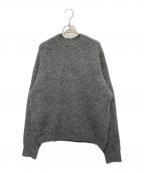 TODAYFULトゥデイフル）の古着「ブラッシュドクルーネックニット」｜グレー