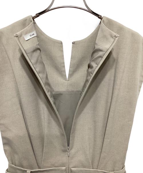 CLANE（クラネ）CLANE (クラネ) スリーブレスベルテッドオールインワン ベージュ サイズ:1の古着・服飾アイテム