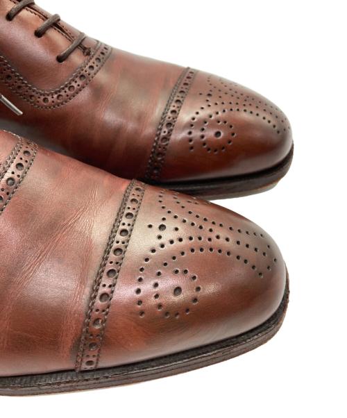 Crockett & Jones（クロケット＆ジョーンズ）Crockett & Jones (クロケット＆ジョーンズ) アルビオン セミブローグシューズ ブラウン サイズ:5 1/2 Eの古着・服飾アイテム