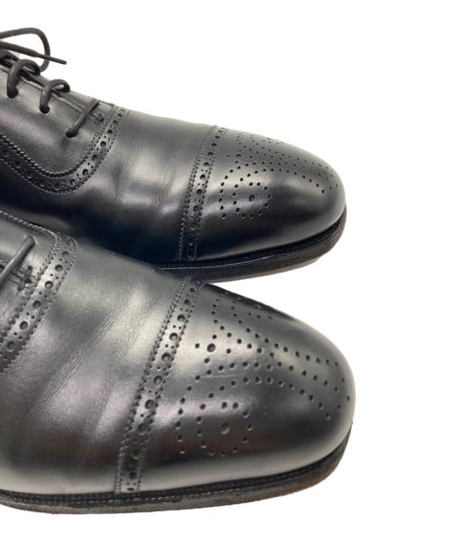 Crockett & Jones（クロケット＆ジョーンズ）Crockett & Jones (クロケット＆ジョーンズ) アルビオン セミブローグシューズ ブラック サイズ:5 1/2 Eの古着・服飾アイテム