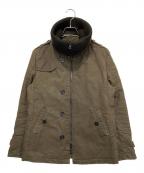 291295=HOMMEニーキューイチニーキューゴオム）の古着「コーティングジャケット」｜カーキ