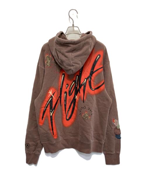 JORDAN（ジョーダン）JORDAN (ジョーダン) Travis Scott (トラヴィススコット) TS L/S フーディ ブラウン サイズ:Ｍの古着・服飾アイテム