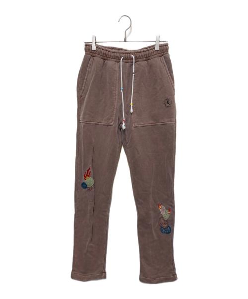 JORDAN（ジョーダン）JORDAN (ジョーダン) Travis Scott (トラヴィススコット) フリーススウェットパンツ ブラウン サイズ:Ｓの古着・服飾アイテム