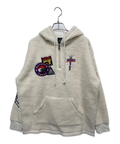 cactus jack（カクタス・ジャック）cactus jack (カクタス・ジャック) ハーフジップ シェルパパーカー アイボリー サイズ:Ｓの古着・服飾アイテム