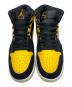 NIKE (ナイキ) エアジョーダン 1 ミッド SE イエロー×ブラック サイズ:US7.5/UK6.5/EUR40.5：14000円