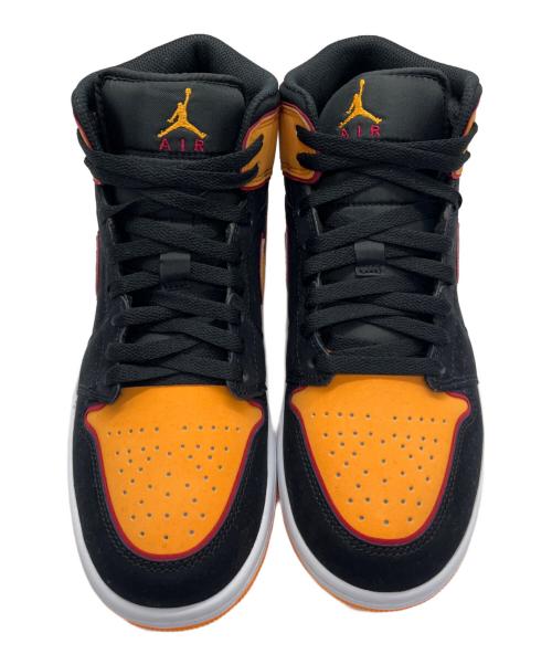 NIKE（ナイキ）NIKE (ナイキ) エア ジョーダン 1 ミッド SE ブラック×オレンジ サイズ:US8.5/UK7.5/EUR42の古着・服飾アイテム