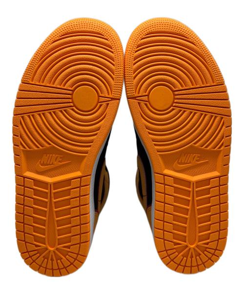 NIKE（ナイキ）NIKE (ナイキ) エア ジョーダン 1 ミッド SE ブラック×オレンジ サイズ:US8.5/UK7.5/EUR42の古着・服飾アイテム