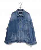 FRAMeWORKフレームワーク）の古着「エクストララージデニムジャケット」｜ブルー