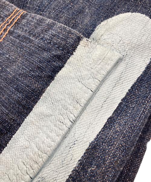 YAMANE（ヤマネ）YAMANE (ヤマネ) バックプリントデニムパンツ インディゴ サイズ:W32×L34の古着・服飾アイテム