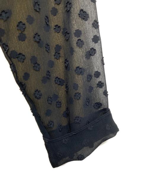 STEVEN ALAN（スティーブンアラン）STEVEN ALAN (スティーブンアラン) フラワーシフォンシャツ ブラック サイズ:表記なしの古着・服飾アイテム