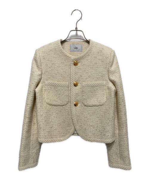 sheller（シェリエ）sheller (シェリエ) ツイードジャケット ホワイト サイズ:FREEの古着・服飾アイテム