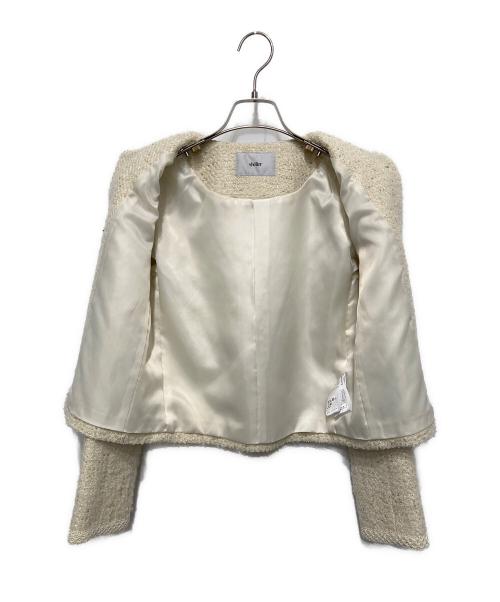 sheller（シェリエ）sheller (シェリエ) ツイードジャケット ホワイト サイズ:FREEの古着・服飾アイテム