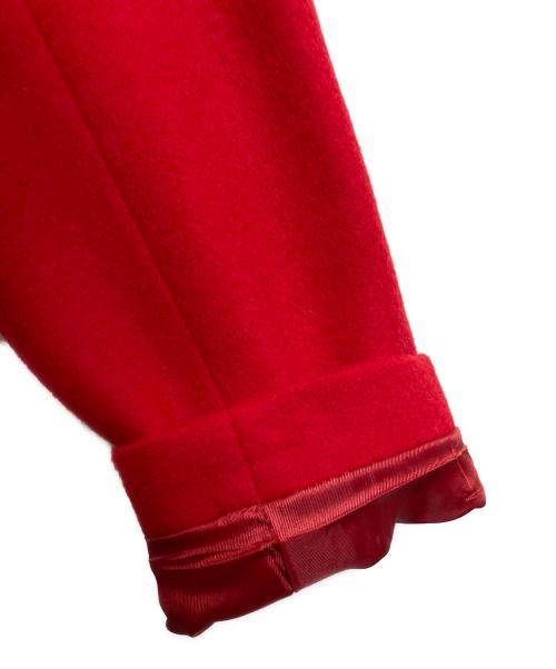 sheller（シェリエ）sheller (シェリエ) ノーカラーコート レッド サイズ:Ｍの古着・服飾アイテム