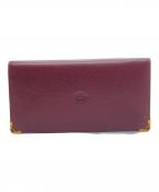 Cartierカルティエ）の古着「長財布」｜ボルドー