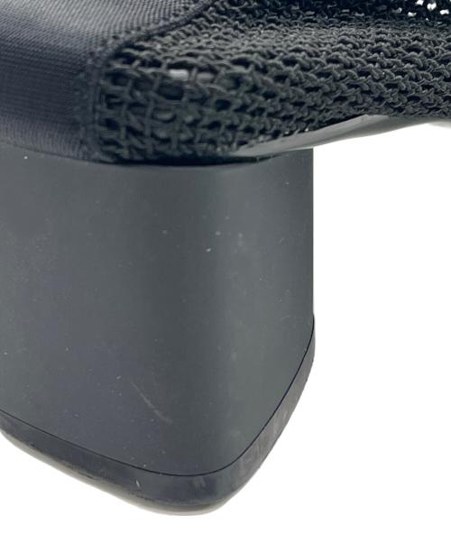 BOTTEGA VENETA（ボッテガベネタ）BOTTEGA VENETA (ボッテガベネタ) メッシュ チャンキーヒール フラットシューズ ブラック サイズ:37の古着・服飾アイテム