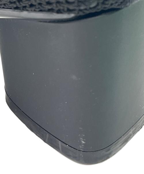 BOTTEGA VENETA（ボッテガベネタ）BOTTEGA VENETA (ボッテガベネタ) メッシュ チャンキーヒール フラットシューズ ブラック サイズ:37の古着・服飾アイテム