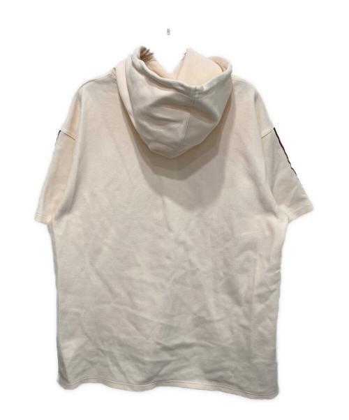 adidas（アディダス）adidas (アディダス) Ivy Park (アイヴィーパーク) オーバーサイズS/Sフーディ アイボリー サイズ: OTの古着・服飾アイテム