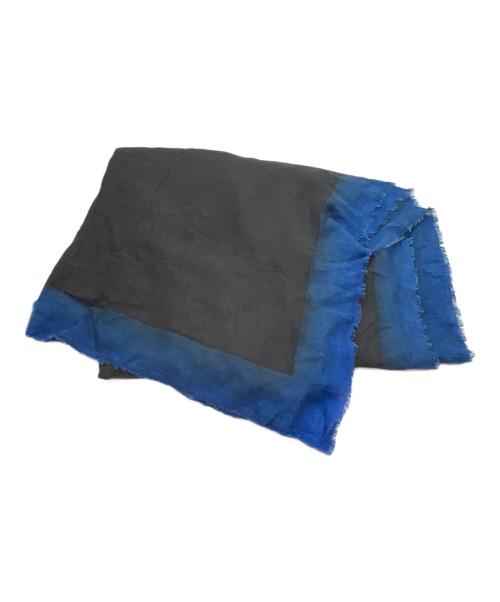 FALIERO SARTI（ファリエロサルティ）FALIERO SARTI (ファリエロサルティ) レーヨンカシミヤストール ブルー×グレーの古着・服飾アイテム