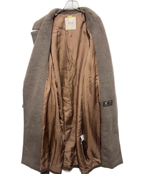 journal standard L'essage（ジャーナルスタンダード レサージュ）journal standard L'essage (ジャーナルスタンダード レサージュ) スーパーファインアルパカブレンドワイドカラーコート ブラウン サイズ:FREE 未使用品の古着・服飾アイテム