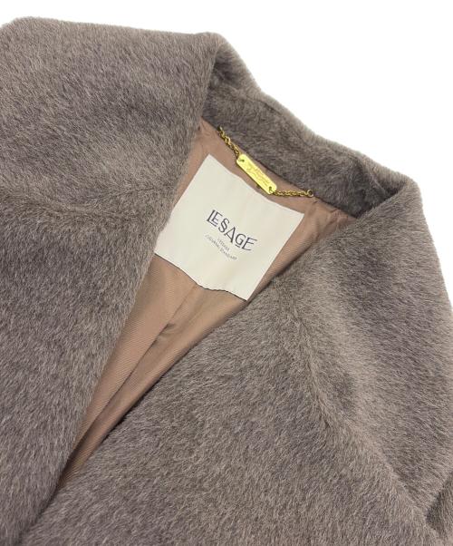 journal standard L'essage（ジャーナルスタンダード レサージュ）journal standard L'essage (ジャーナルスタンダード レサージュ) スーパーファインアルパカブレンドワイドカラーコート ブラウン サイズ:FREE 未使用品の古着・服飾アイテム