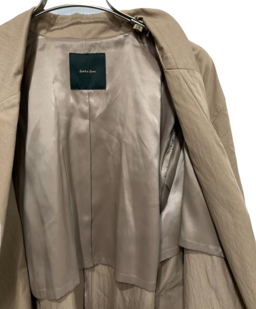 Spick and Span（スピックアンドスパン）Spick and Span (スピックアンドスパン) エアリーギャバジンコート キャメル サイズ:36 未使用品の古着・服飾アイテム