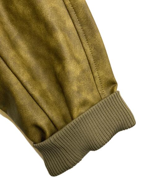 taupe（トープ）taupe (トープ) テクニカルレザーフライトジャケット オリーブ サイズ:3の古着・服飾アイテム