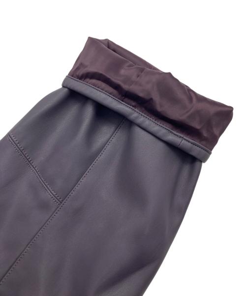 taupe（トープ）taupe (トープ) ヴィーガンレザーホースビットジャケット パープル サイズ:03の古着・服飾アイテム