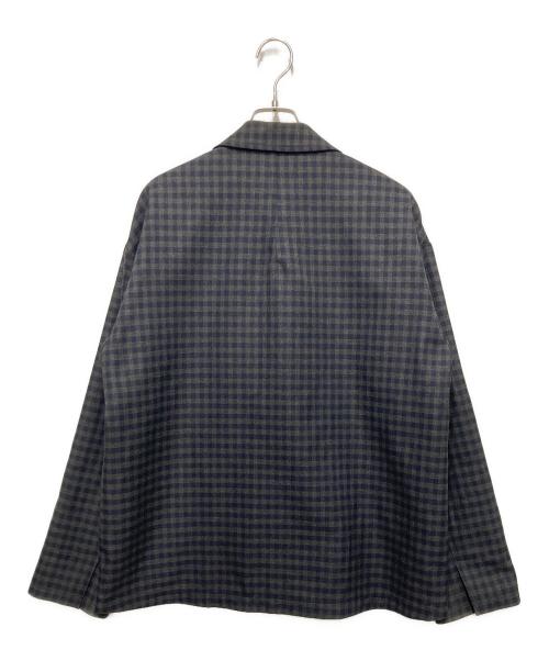 taupe（トープ）taupe (トープ) チェックテーラードジャケット グレー サイズ:03の古着・服飾アイテム