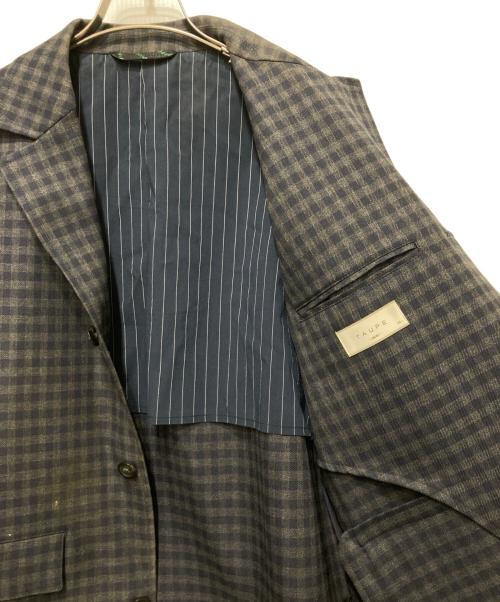 taupe（トープ）taupe (トープ) チェックテーラードジャケット グレー サイズ:03の古着・服飾アイテム