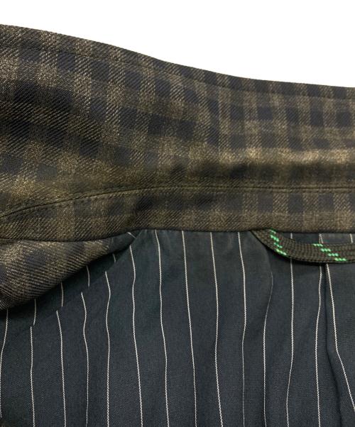 taupe（トープ）taupe (トープ) チェックテーラードジャケット グレー サイズ:03の古着・服飾アイテム