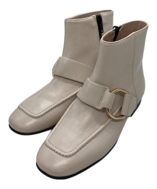 CORSO ROMA 9（コルソローマノーヴェ）CORSO ROMA 9 (コルソローマノーヴェ) ショートブーツ アイボリー サイズ:35の古着・服飾アイテム