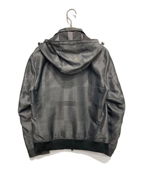 BLACK LABEL CRESTBRIDGE（ブラックレーベル クレストブリッジ）BLACK LABEL CRESTBRIDGE (ブラックレーベル クレストブリッジ) シャドーチェックマウンテンパーカー グレー サイズ:Ｍの古着・服飾アイテム