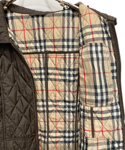 BURBERRY LONDON（バーバリーロンドン）BURBERRY LONDON (バーバリーロンドン) 裏ノバチェックキルティングジャケット ブラウン サイズ:44の古着・服飾アイテム