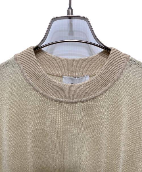 CLANE（クラネ）CLANE (クラネ) SHEER RIDGE LONG KNIT TOPS ベージュ サイズ:1の古着・服飾アイテム