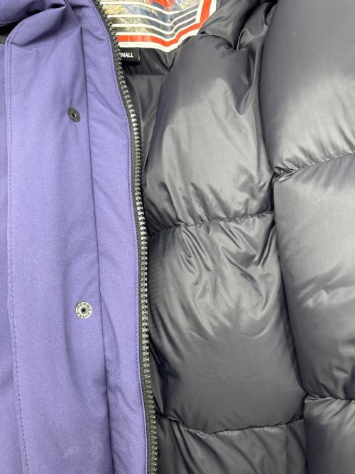 FIRST DOWN（ファーストダウン）FIRST DOWN (ファーストダウン) ダウンジャケット パープル×ブラック サイズ:Ｓの古着・服飾アイテム