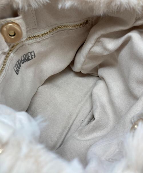 LAUTRE AMONT（ロートレアモン）LAUTRE AMONT (ロートレアモン) GOOD GRIEF! (グッドグリーフ) 別注FAUX FUR TOTE BAG SMALL アイボリー×ネイビー サイズ:なし 未使用品の古着・服飾アイテム