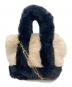 LAUTRE AMONT（ロートレアモン）の古着「別注FAUX FUR TOTE BAG SMALL」｜アイボリー×ネイビー