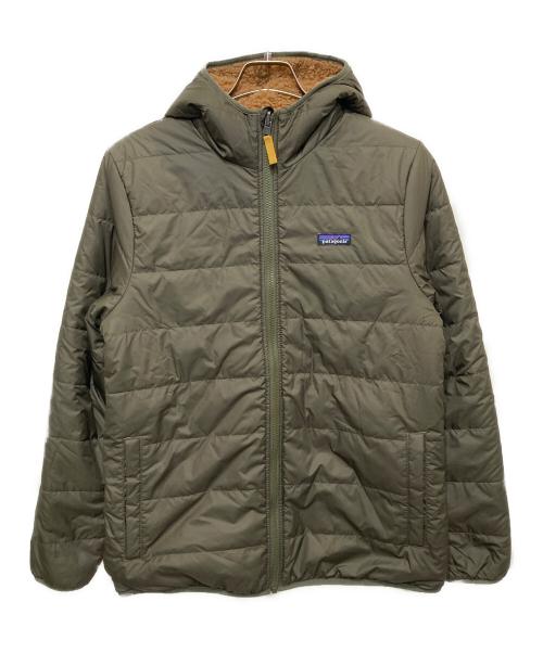 Patagonia（パタゴニア）Patagonia (パタゴニア) ボーイズリバーシブルボアジャケット ブラウン サイズ:XXL（キッズ）の古着・服飾アイテム
