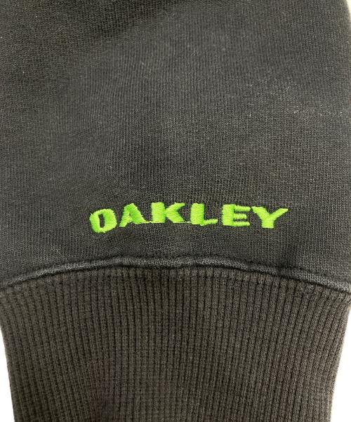 OAKLEY（オークリー）OAKLEY (オークリー) ロゴ刺繍ラグランスウェット ブラック サイズ:Lの古着・服飾アイテム