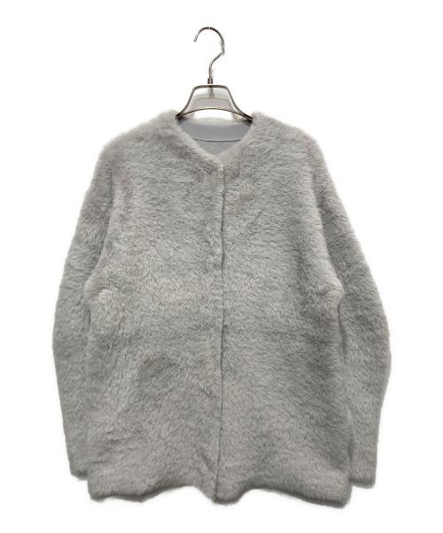 GALLARDA GALANTE（ガリャルダガランテ）GALLARDA GALANTE (ガリャルダガランテ) フェザーヤーンカーディガン グレー サイズ:FREEの古着・服飾アイテム