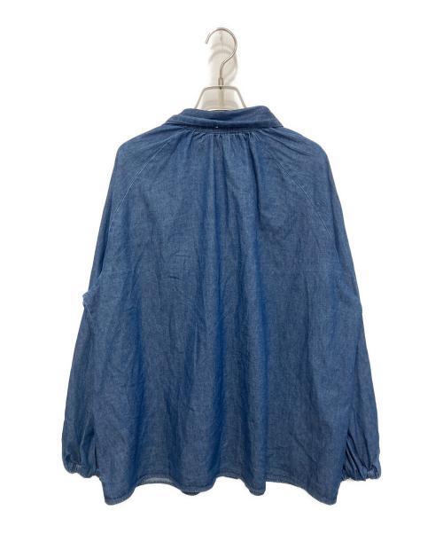 Mila Owen（ミラオーウェン）Mila Owen (ミラオーウェン) 2wayデニムボウタイブラウス ブルーの古着・服飾アイテム