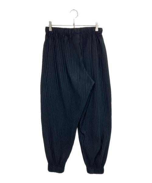 HOMME PLISSE ISSEY MIYAKE（オム プリッセ イッセイ ミヤケ）HOMME PLISSE ISSEY MIYAKE (オム プリッセ イッセイ ミヤケ) マンスリーカラー プリーツ ジョガー パンツ ブラック サイズ:2の古着・服飾アイテム