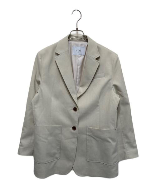 SLOBE IENA（スローブ イエナ）SLOBE IENA (スローブ イエナ) ドビーシングルオーバージャケット グレー サイズ:FREEの古着・服飾アイテム