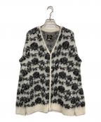 Needlesニードルズ）の古着「ローズ モヘア カーディガン」｜ホワイト×ブラック