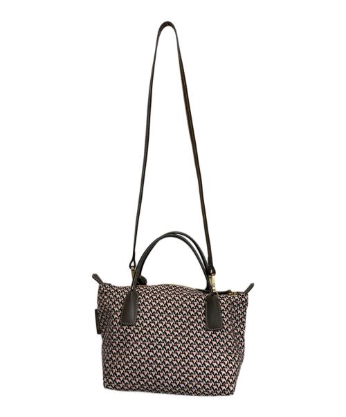 ROBERTA PIERI（ロベルタピエリ）ROBERTA PIERI (ロベルタピエリ) タタミ ミニダッフルバッグ ピンク×ブラウンの古着・服飾アイテム