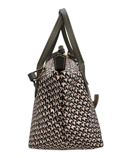 ROBERTA PIERI（ロベルタピエリ）ROBERTA PIERI (ロベルタピエリ) タタミ ミニダッフルバッグ ピンク×ブラウンの古着・服飾アイテム